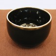 板谷波山　黒釉茶碗
